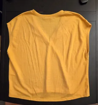 Zara Maglie Donna Smanicate Giallo e Nero Taglia S