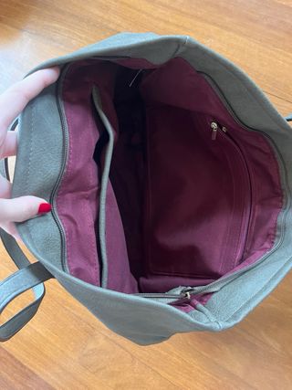 Bolso Identy&co Gris y Animal Print