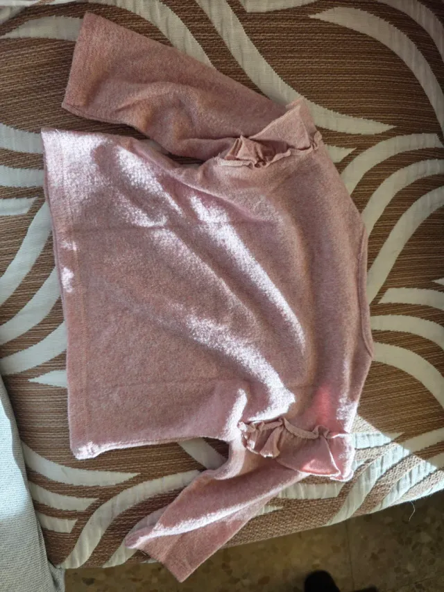 Jersey niña rosa volantes