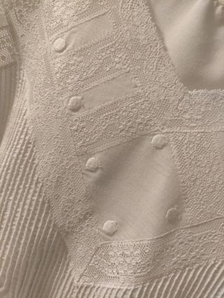 Conjunto bata y camisón encaje