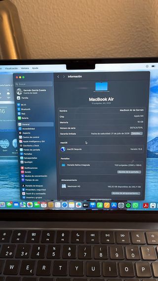 MacBook Air 13" M4 2025 Grigio Siderale