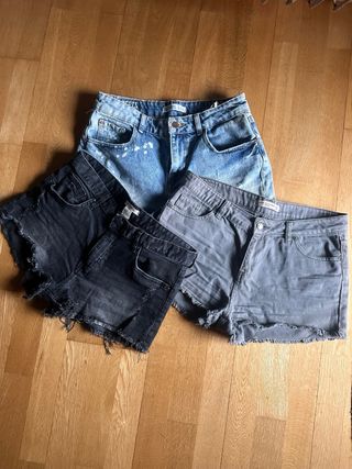 Lote 3 shorts vaqueros Talla 38