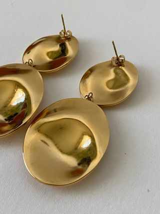 Pendientes dorados vintage grandes