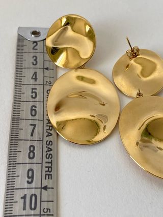 Pendientes dorados vintage grandes