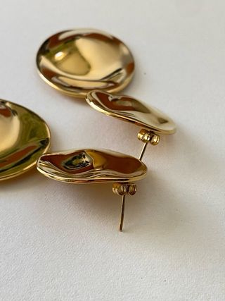 Pendientes dorados vintage grandes