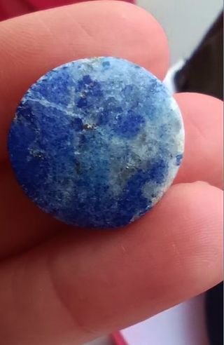 Nuovo- Lapislazzuli burattato di 5 gr blu-oro