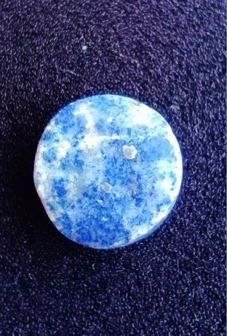 Nuovo- Lapislazzuli burattato di 5 gr blu-oro