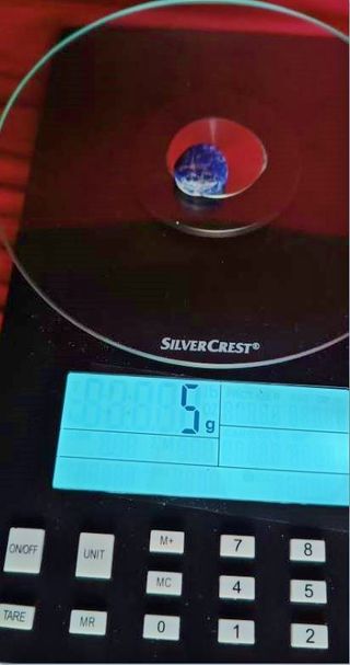 Nuovo- Lapislazzuli burattato di 5 gr blu-oro