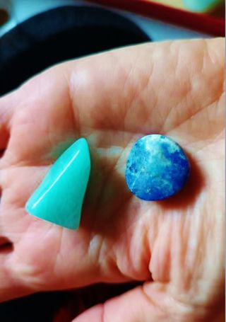 Nuovo- Lapislazzuli burattato di 5 gr blu-oro