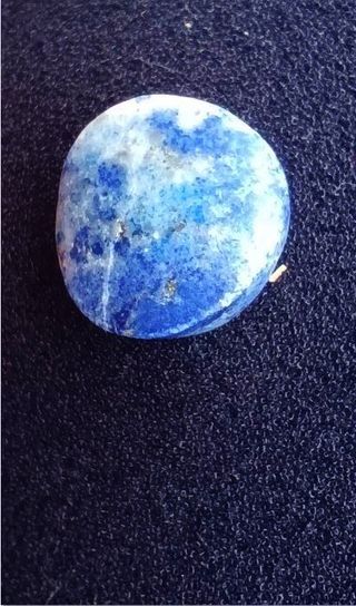 Nuovo- Lapislazzuli burattato di 5 gr blu-oro