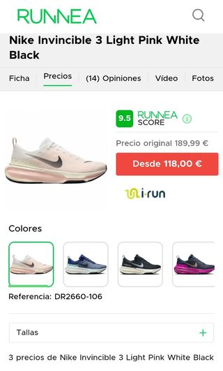 Zapatillas Zoomx Invincible Run 3