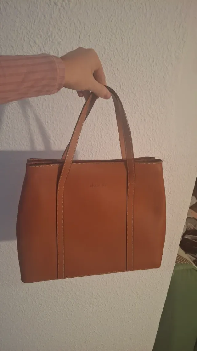 Bolso de piel El Caballo marrón