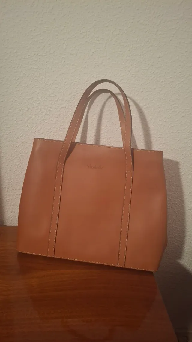 Bolso de piel El Caballo marrón