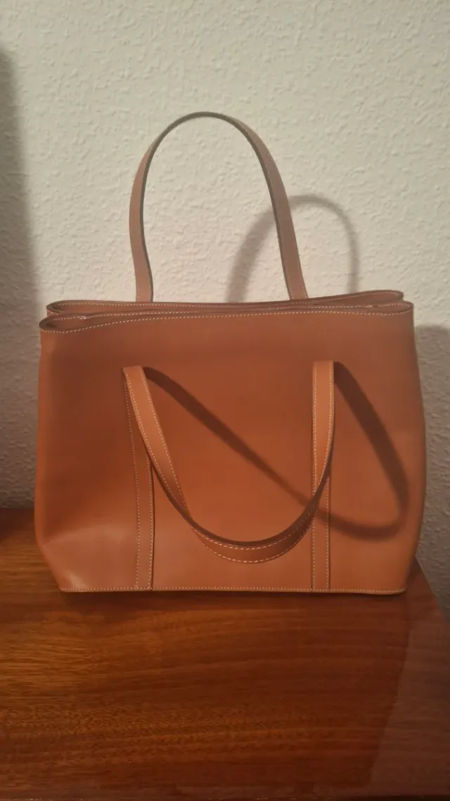 Bolso de piel El Caballo marrón