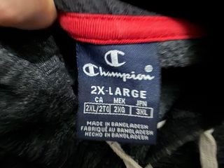 Felpa Champion con cappuccio grigia taglia XXL