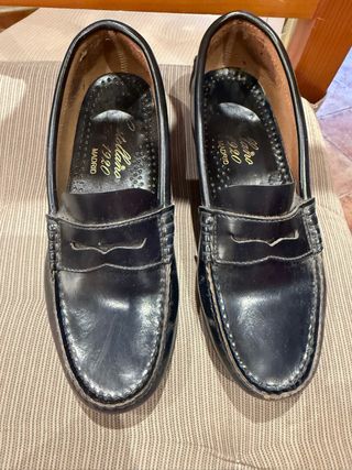 Zapatos Castellano 1920 niño comunión negros