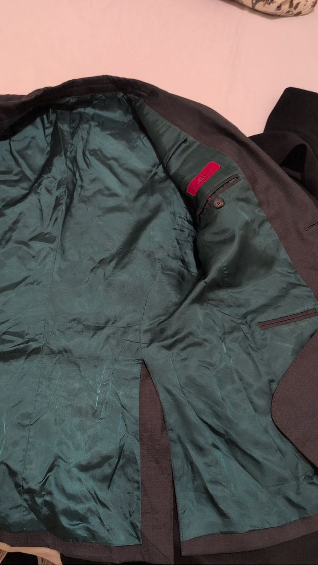 Chaqueta CH Carolina Herrera Talla 40 Forro Verde