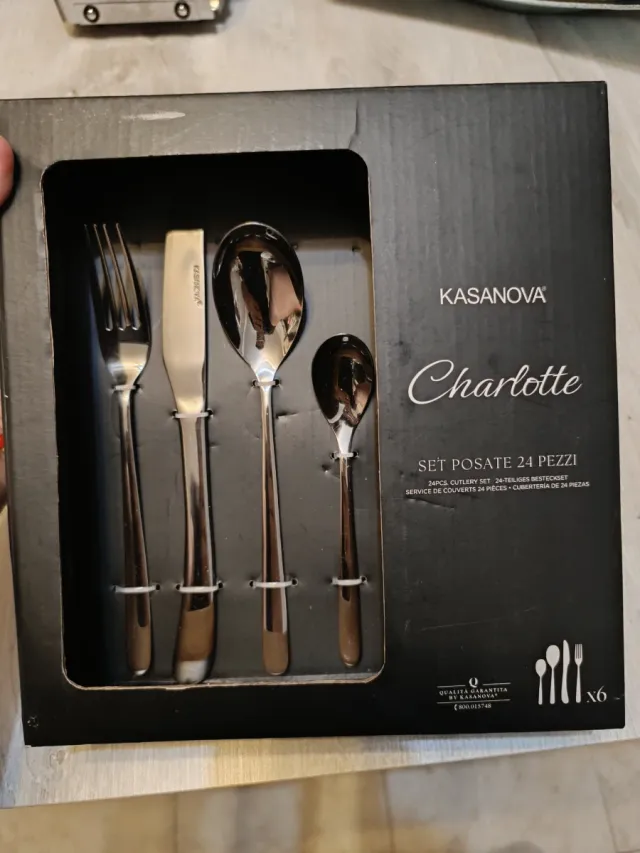 Set Posate Kasanova Charlotte 24 Pezzi