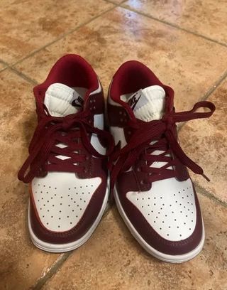 Zapatillas Nike Dunk Low Mujer Rojo/Blanco