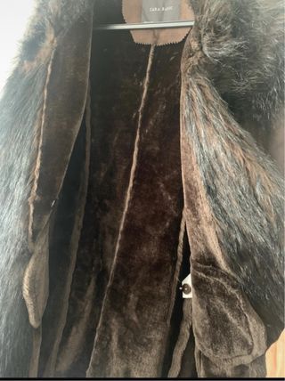 Cappotto Zara Ecomontone Marrone Tg S