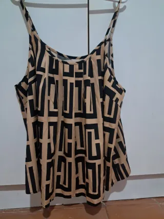 Camiseta tirantes estampado geométrico Talla 3XL