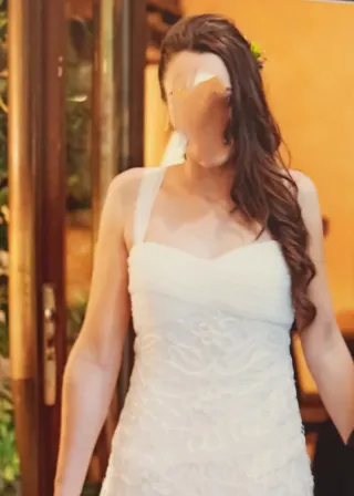 Vestido de Novia Sirena con Volantes.