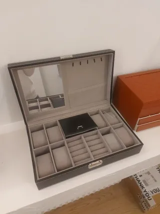 Portagioie / Portaorologi nero e grigio