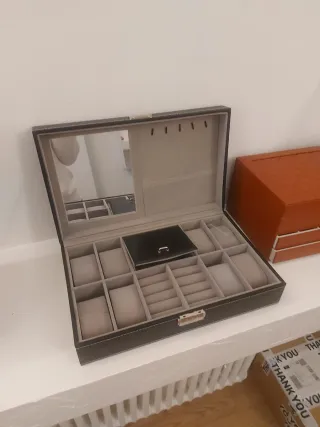 Portagioie / Portaorologi nero e grigio