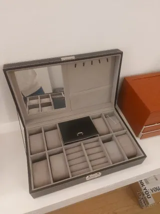 Portagioie / Portaorologi nero e grigio