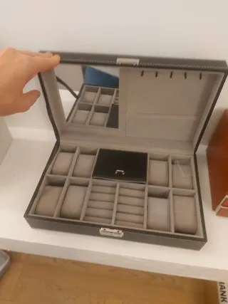 Portagioie / Portaorologi nero e grigio