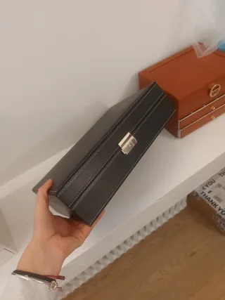 Portagioie / Portaorologi nero e grigio