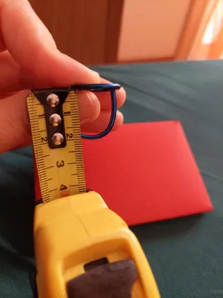 Anillo ovalado diseño azul