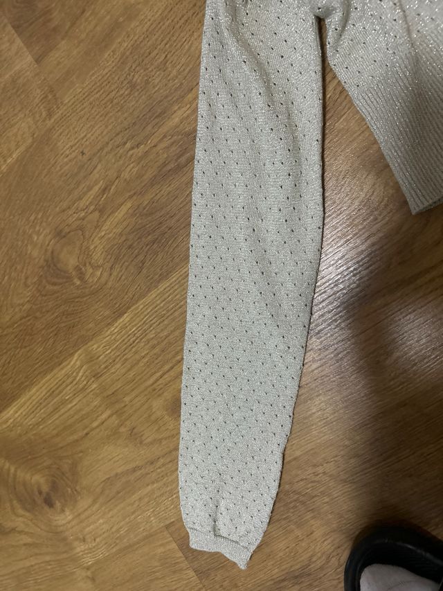 Chaqueta fina brillante con botones