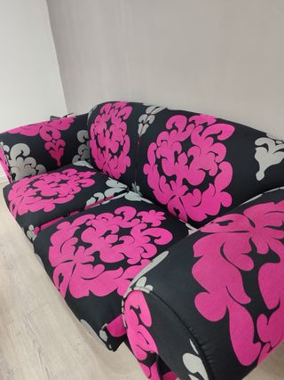 Sofá 2 plazas estampado