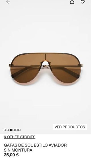 Gafas de sol & Other Stories marrones y doradas