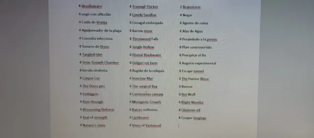 Baraja de cartas Magic INFECT PAUPER