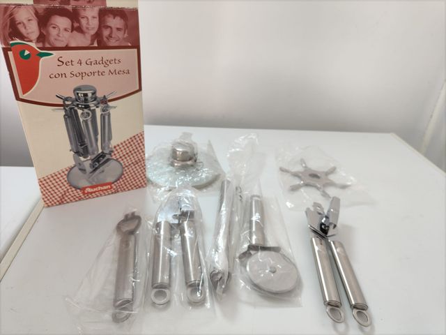 Set 4 Utensilios Cocina con Soporte
