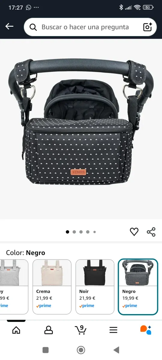 Bolso para carrito de bebé