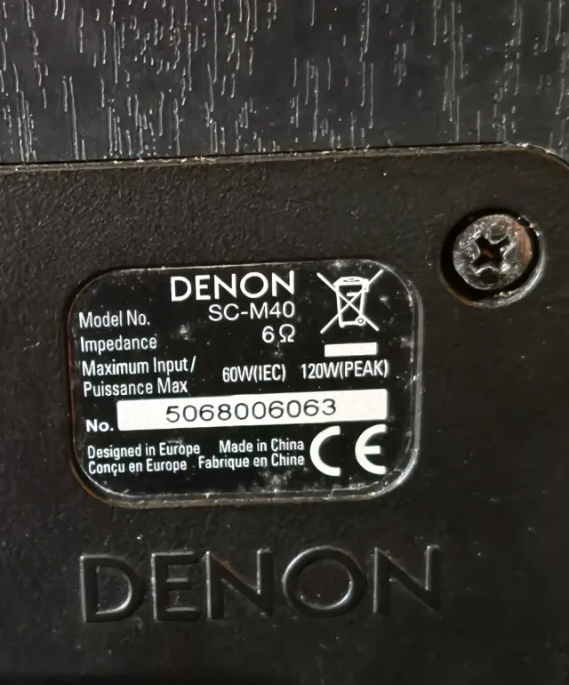 Altavoces Denon SC-M40 Negros