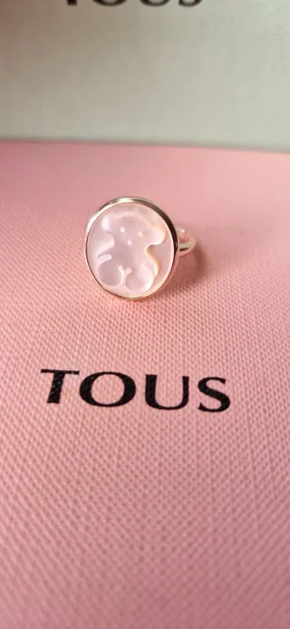 Anillo Tous Plata Nacar Oso