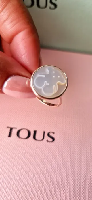 Anillo Tous Plata Nacar Oso