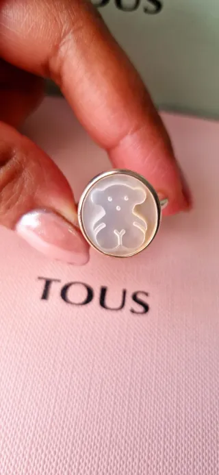 Anillo Tous Plata Nacar Oso