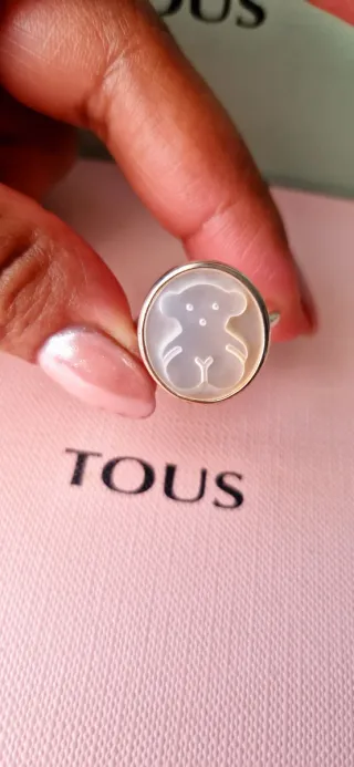 Anillo Tous Plata Nacar Oso
