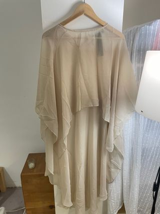 Chal transparente beige