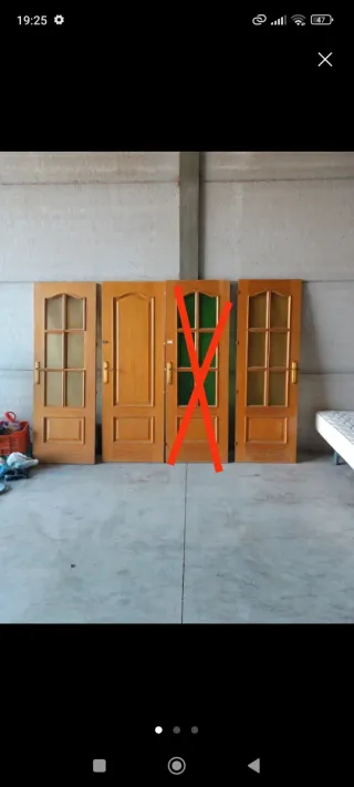 2Puertas de 70cm x 2mtrs,1puerta 68 x2