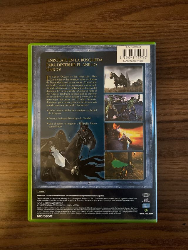 Xbox O Senhor dos Anéis: A Sociedade do Anel