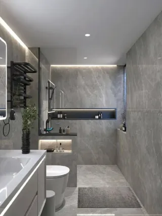 Baño completo con bañera y ducha