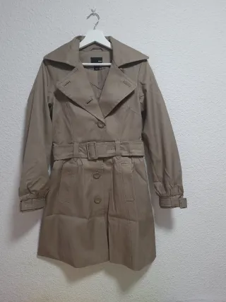 Gabardina Beige Talla 34