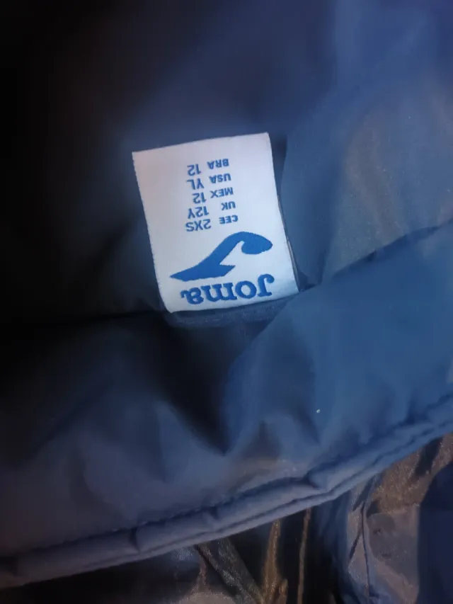 Abrigo Joma azul y amarillo