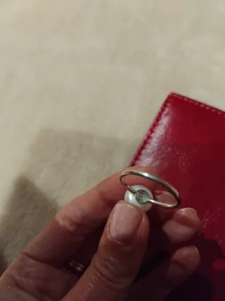 Conjunto Tous Plata Collar y Anillo Oso Perla